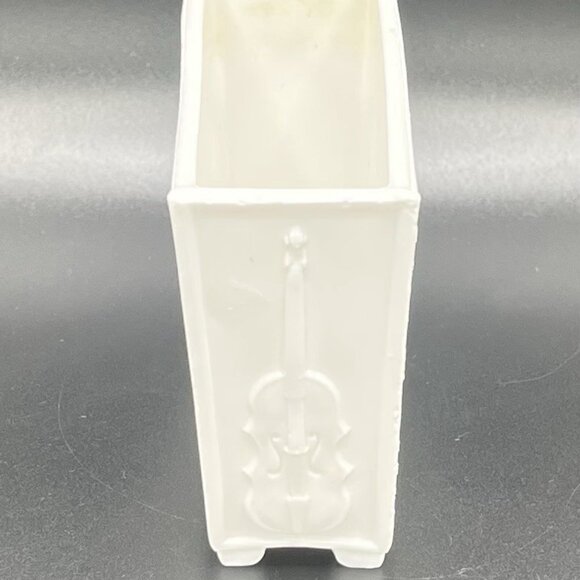 Antique Sowerby 1232 Old King Cole Victorian Pressed Milk Glass Fiddlers Vase - Picture 4 of 16